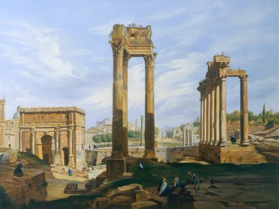 The Roman Forum by Jodocus Sebastiaen van den Abeele